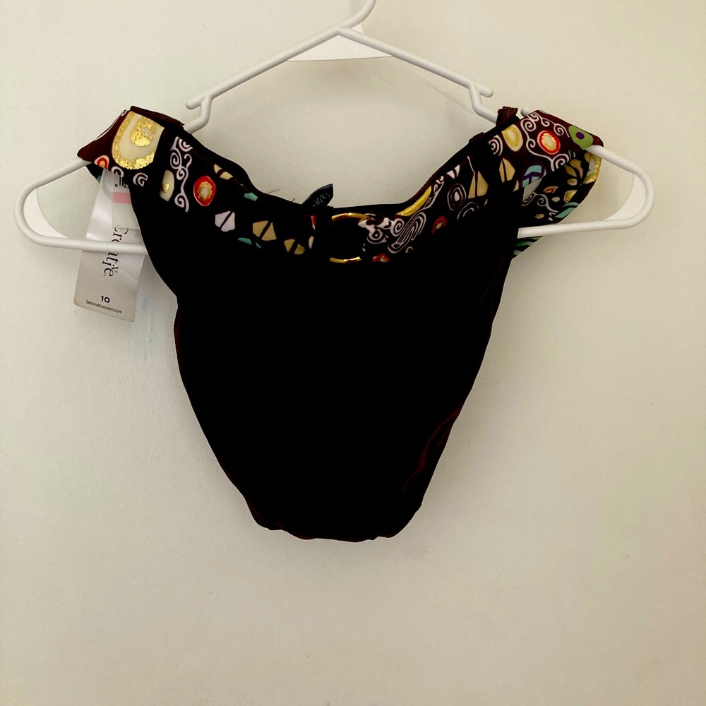 Be creative swim suit bottom size: 10. Color Brown